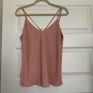 Light Pink Spaghetti Strap Blouse